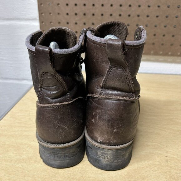 Skechers 7025 Logger Boots Brown Lace Up Women’s Size 7 Soft Toe Leather - Picture 7 of 10